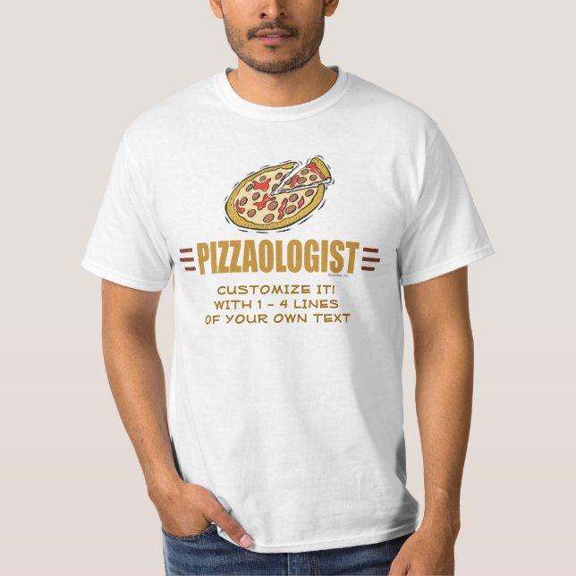 T-shirt Pizza Engraçada (Frente)