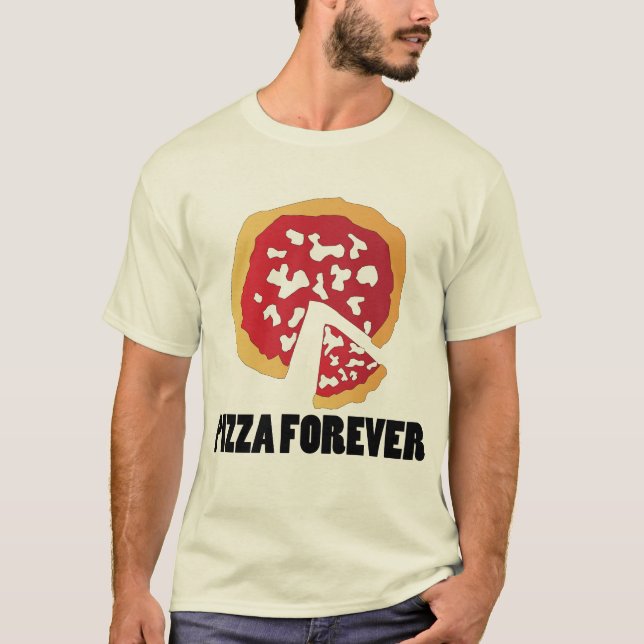 T-SHIRT PIZZA PARA SEMPRE (Frente)