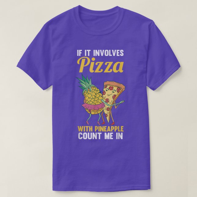 T-Shirt Pizza Pineapple (Frente do Design)