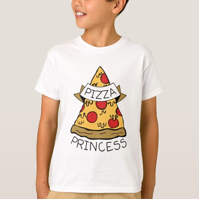 T-shirt Pizza Princess (Frente)