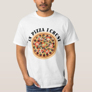 T-shirt Pizza Tshirt - Na Pizza I Crust