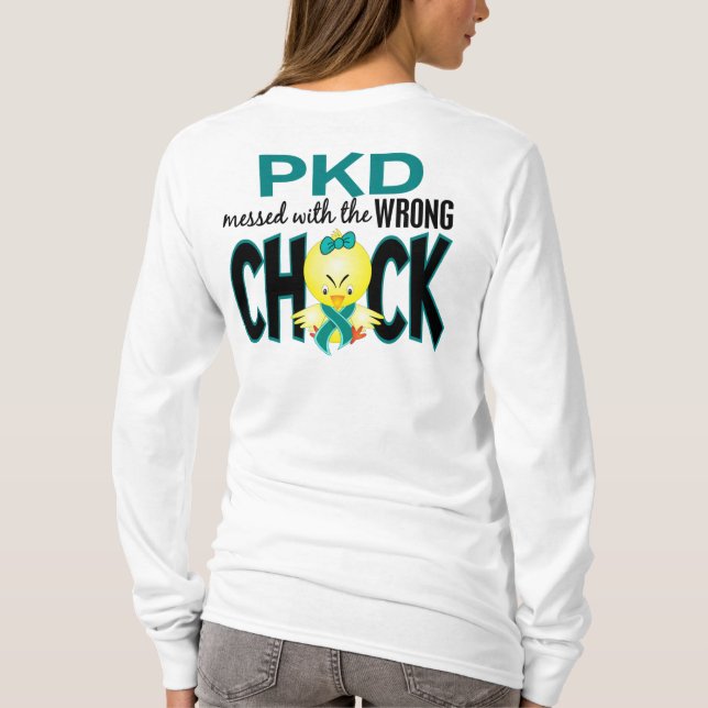 T-shirt PKD sujado com o pintinho errado (Verso)