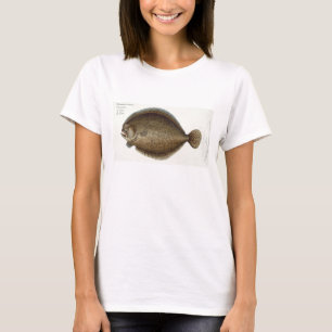 T-shirt Placa XLIX do Turbot (Pleuronectes Maximus) 'de