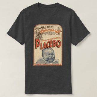 T-shirt Placebo: Cofre forte porque é inútil!
