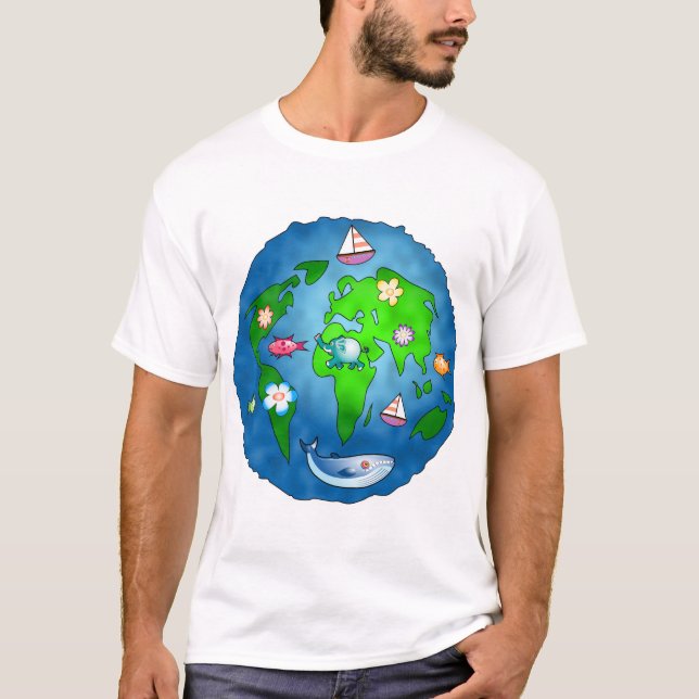 T-shirt Planeta das naturezas (Frente)