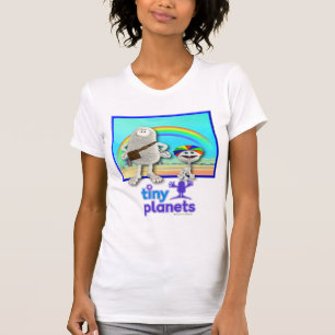 T-shirt Planetas minúsculos - arcos-íris do fazer