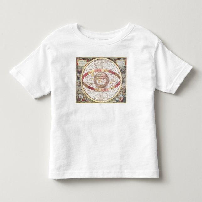 T-shirt Planisphere, 'do atlas Coelestis (Frente)