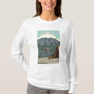 T-shirt Plano de Bush & pesca - parque nacional de