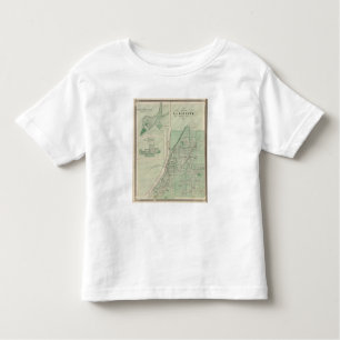 T-shirt Plano do La Fayette com a cidade da terra de