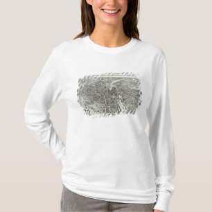 T-shirt Plano do olho do pássaro de Paris, 1615