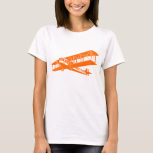 T-shirt Plano Vintage - Laranja