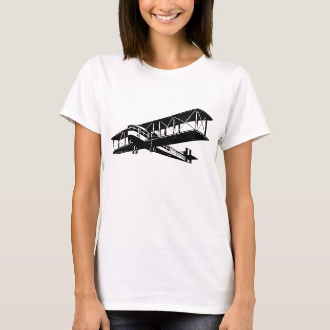 T-shirt Plano Vintage - Preto (Frente)