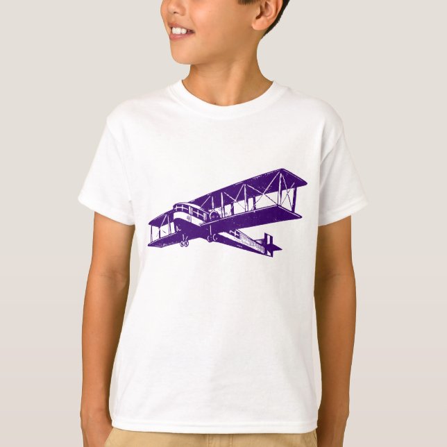 T-shirt Plano Vintage - Roxo Profundo (Frente)