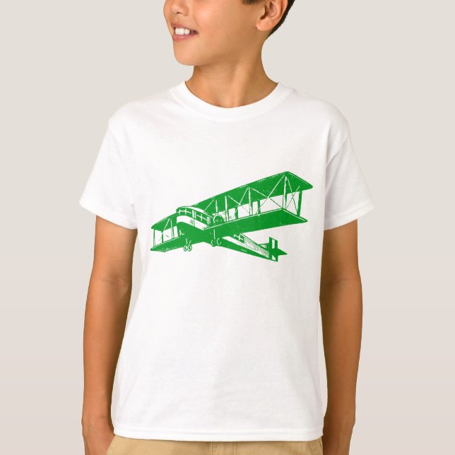 T-shirt Plano Vintage - Verde Grass (Frente)