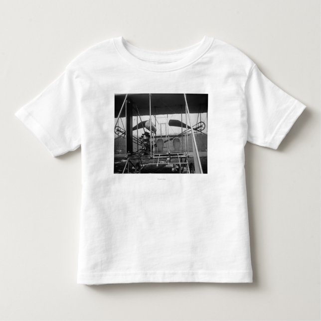 T-shirt Plano Wright Brothers com Pilot e (Frente)
