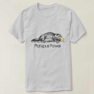 T-shirt Platypus Power Australiano Monotreme Individualida