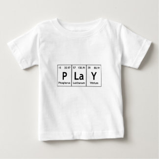 T-shirt PLaY Elementos de Mesa Periódicos Símbolo de Quími