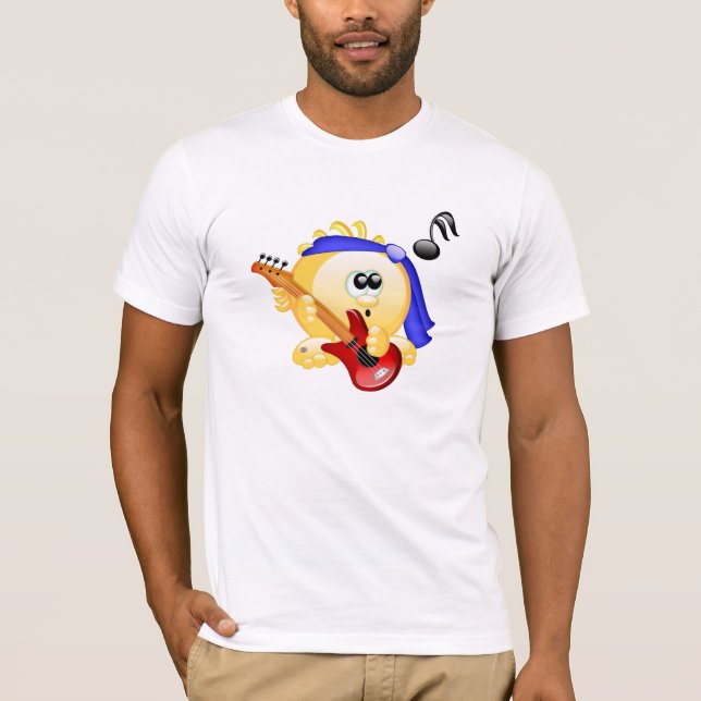 T-shirt Player de Violão de Música (Frente)