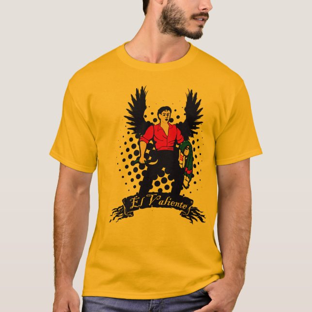 T-shirt Playera Petate Diseño El Valiente (Frente)