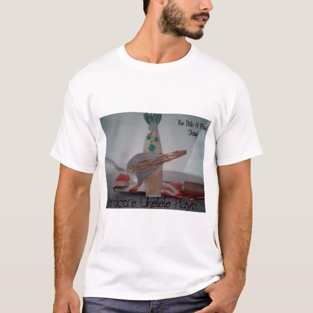 T-shirt Playin'! incondicional de Ukelele (Frente)