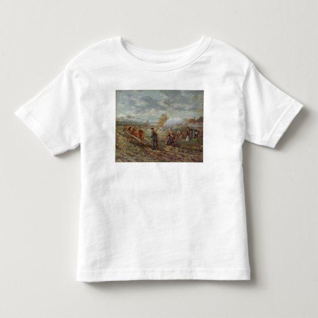 T-shirt Ploughing do inverno (Frente)
