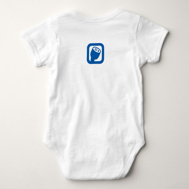 T-shirt PlugShare para o bebê (Verso)