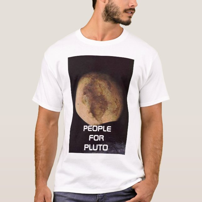 T-shirt pluto, PESSOAS PARA PLUTO (Frente)