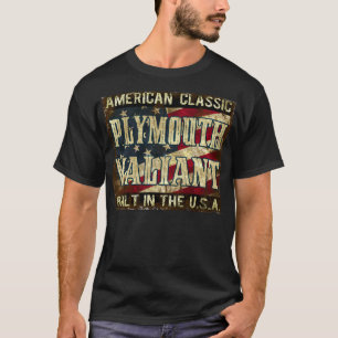 T-shirt Plymouth valente - carro clássico construído nos