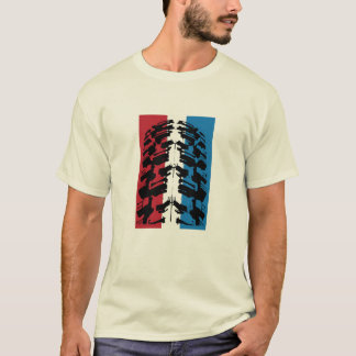 T-shirt Pneu americano do Mountain bike
