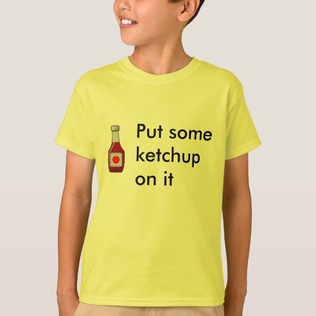 T-shirt Pnha alguma ketchup sobre ela (Frente)
