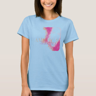 T-shirt Pó rosa e tangerina do PATRIMÔNIO AMERICANO