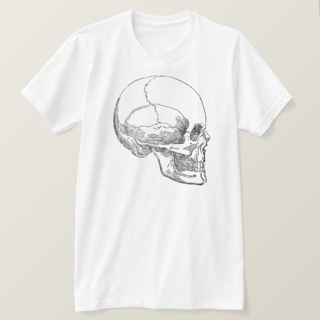 T-shirt Pobre crânio de Yorick (Frente do Design)