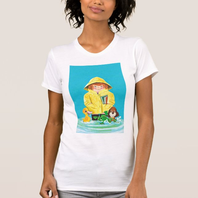 T-shirt Poças do divertimento (Frente)