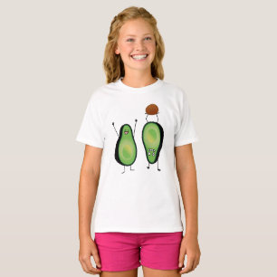 T-shirt Poço engraçado do verde do handstand dos aplausos