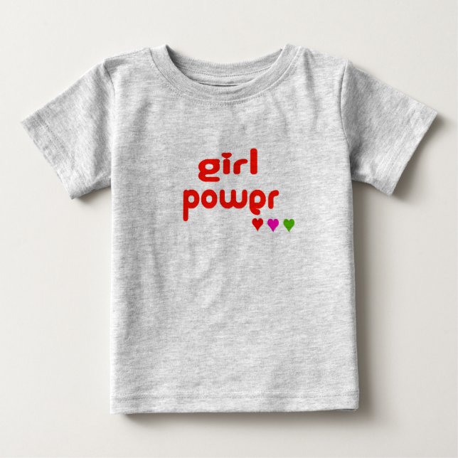 T-shirt Poder da Mini Me Retro Girl (Frente)