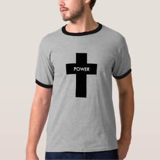 T-shirt Poder do T cristão da campainha dos homens