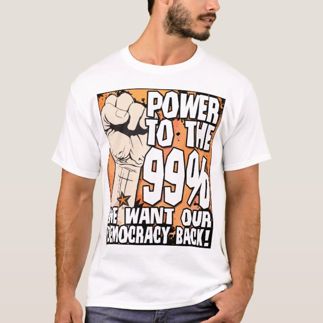 T-shirt Poder Para os 99% (Frente)