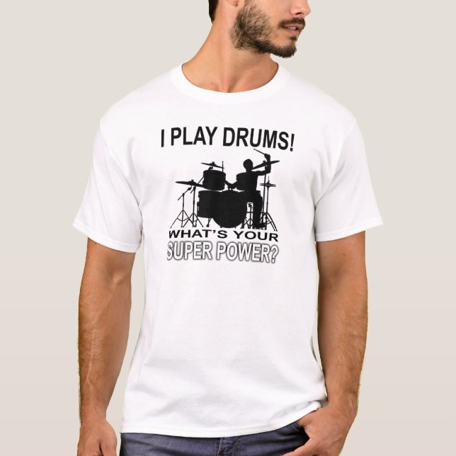 T-shirt Poder super - branco (Frente)