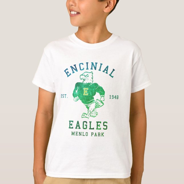 T-shirt poderoso de Eddie Encinal Eagle (Frente)