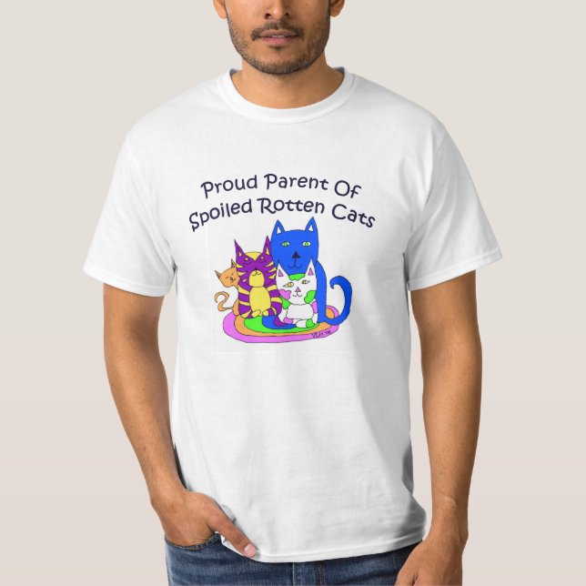 T-shirt podre estragado dos gatos (Frente)