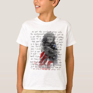 T-shirt poema da esposa do exército