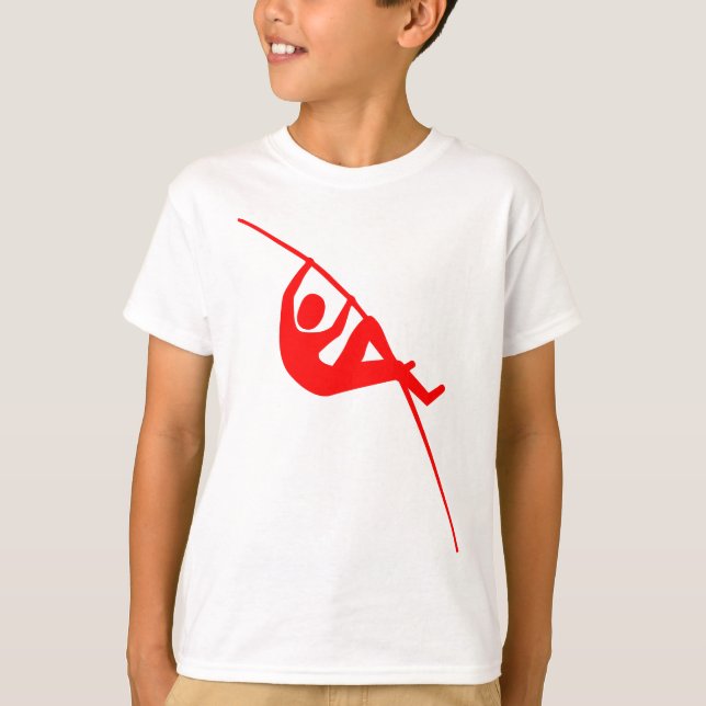 T-shirt Pole Vaulting - Vermelho (Frente)