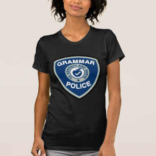 T-shirt Polícia da gramática