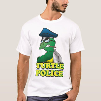 T-shirt Polícia da tartaruga