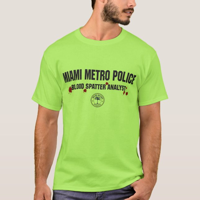 T-SHIRT POLÍCIA DO METRO DE MIAMI (Frente)