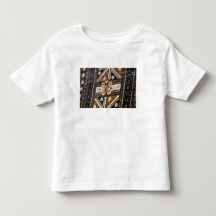 T-shirt Polinésia, Reino de Tonga. Detalhe de tapa