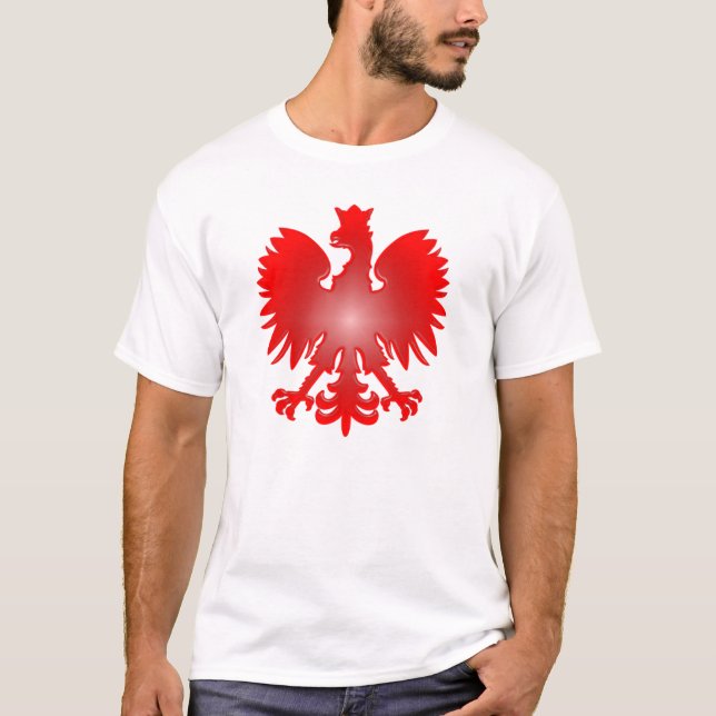 T-shirt polonês de Eagle (Frente)