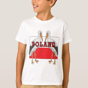 T-shirt Polônia de Storey Branco Polonês