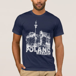 T-shirt Polônia Varsóvia na obscuridade