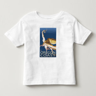 T-shirt Polvo da costa de Oregon